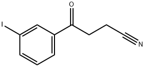 4-(3-碘苯基)-4-氧代丁腈 结构式
