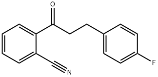 2'-CYANO-3-(4-FLUOROPHENYL)PROPIOPHENONE 化学構造式