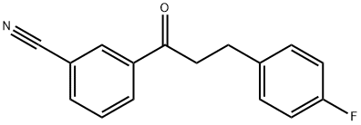 3'-CYANO-3-(4-FLUOROPHENYL)PROPIOPHENONE,898767-98-1,结构式