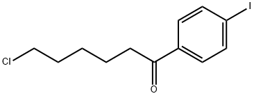 6-CHLORO-1-(4-IODOPHENYL)-1-OXOHEXANE Struktur