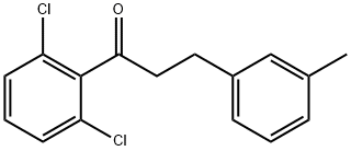 2',6'-DICHLORO-3-(3-METHYLPHENYL)PROPIOPHENONE Structure