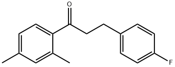 2',4'-DIMETHYL-3-(4-FLUOROPHENYL)PROPIOPHENONE Structure