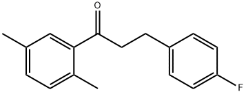 2',5'-DIMETHYL-3-(4-FLUOROPHENYL)PROPIOPHENONE Struktur