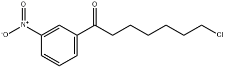7-CHLORO-1-(3-NITROPHENYL)-1-OXOHEPTANE Structure