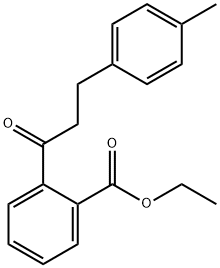2'-カルボエトキシ-3-(4-メチルフェニル)プロピオフェノン 化学構造式