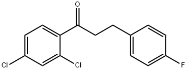 2',4'-DICHLORO-3-(4-FLUOROPHENYL)PROPIOPHENONE Struktur