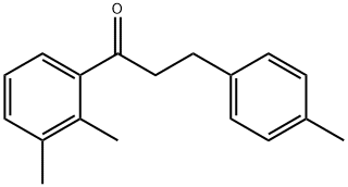 2',3'-ジメチル-3-(4-メチルフェニル)プロピオフェノン 化学構造式