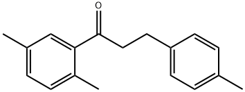 2',5'-ジメチル-3-(4-メチルフェニル)プロピオフェノン 化学構造式
