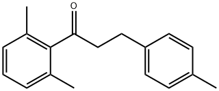 2',6'-ジメチル-3-(4-メチルフェニル)プロピオフェノン 化学構造式