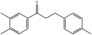 3',4'-ジメチル-3-(4-メチルフェニル)プロピオフェノン 化学構造式