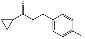 シクロプロピル2-(4-フルオロフェニル)エチルケトン 化学構造式