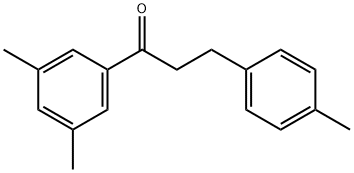 3',5'-ジメチル-3-(4-メチルフェニル)プロピオフェノン 化学構造式