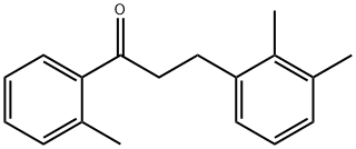 3-(2,3-ジメチルフェニル)-2'-メチルプロピオフェノン 化学構造式