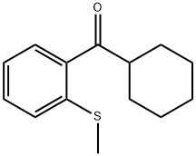 环己基(2-(甲硫基)苯基)甲酮 结构式