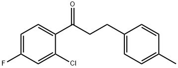 2'-CHLORO-4'-FLUORO-3-(4-METHYLPHENYL)PROPIOPHENONE Struktur