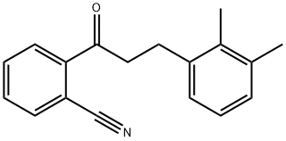 2'-CYANO-3-(2,3-DIMETHYLPHENYL)PROPIOPHENONE Structure