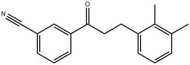 3'-CYANO-3-(2,3-DIMETHYLPHENYL)PROPIOPHENONE Struktur