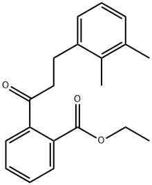 2'-CARBOETHOXY-3-(2,3-DIMETHYLPHENYL)PROPIOPHENONE 结构式