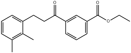 3'-CARBOETHOXY-3-(2,3-DIMETHYLPHENYL)PROPIOPHENONE,898769-23-8,结构式