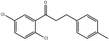 2',5'-ジクロロ-3-(4-メチルフェニル)プロピオフェノン 化学構造式