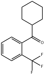 CYCLOHEXYL 2-TRIFLUOROMETHYLPHENYL KETONE Structure