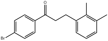 4'-ブロモ-3-(2,3-ジメチルフェニル)プロピオフェノン 化学構造式