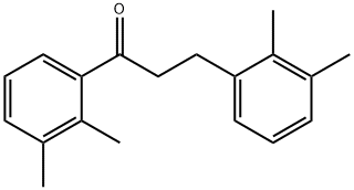 2',3'-ジメチル-3-(2,3-ジメチルフェニル)プロピオフェノン 化学構造式