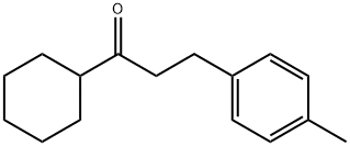 シクロヘキシル2-(4-メチルフェニル)エチルケトン 化学構造式