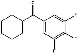 シクロヘキシル3,4,5-トリフルオロフェニルケトン 化学構造式