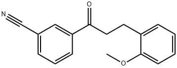 3'-CYANO-3-(2-METHOXYPHENYL)PROPIOPHENONE 化学構造式