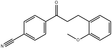 4'-CYANO-3-(2-METHOXYPHENYL)PROPIOPHENONE Struktur