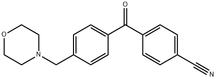 4-CYANO-4'-MORPHOLINOMETHYL BENZOPHENONE 化学構造式