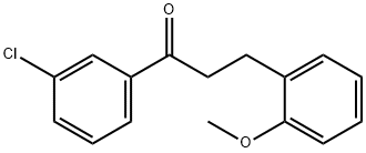 3'-クロロ-3-(2-メトキシフェニル)プロピオフェノン 化学構造式