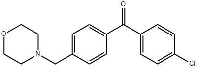 4-CHLORO-4'-MORPHOLINOMETHYL BENZOPHENONE Structure