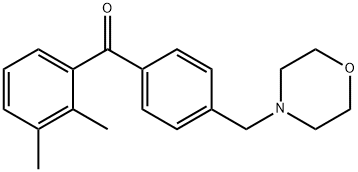 2,3-DIMETHYL-4'-MORPHOLINOMETHYL BENZOPHENONE 化学構造式