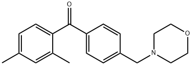 2,4-DIMETHYL-4'-MORPHOLINOMETHYL BENZOPHENONE 化学構造式