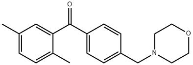 2,5-DIMETHYL-4'-MORPHOLINOMETHYL BENZOPHENONE 化学構造式