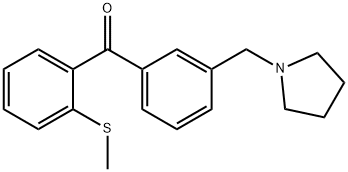 3'-PYRROLIDINOMETHYL-2-THIOMETHYLBENZOPHENONE