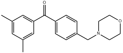3,5-DIMETHYL-4'-MORPHOLINOMETHYL BENZOPHENONE 化学構造式
