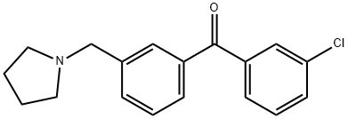 3-CHLORO-3'-PYRROLIDINOMETHYL BENZOPHENONE