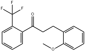 3-(2-METHOXYPHENYL)-2'-TRIFLUOROMETHYLPROPIOPHENONE Structure