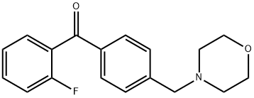 2-FLUORO-4'-MORPHOLINOMETHYL BENZOPHENONE Structure