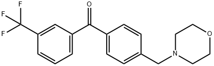 4'-MORPHOLINOMETHYL-3-TRIFLUOROMETHYLBENZOPHENONE Structure