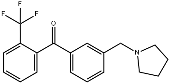 3'-PYRROLIDINOMETHYL-2-TRIFLUOROMETHYLBENZOPHENONE