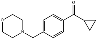 シクロプロピル4-(モルホリノメチル)フェニルケトン 化学構造式
