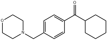 CYCLOHEXYL 4-(MORPHOLINOMETHYL)PHENYL KETONE 结构式