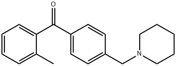 2-METHYL-4'-PIPERIDINOMETHYL BENZOPHENONE 化学構造式
