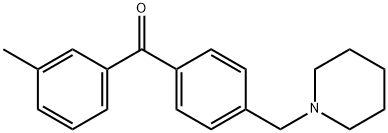 3-METHYL-4'-PIPERIDINOMETHYL BENZOPHENONE 化学構造式