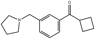 CYCLOBUTYL 3-(PYRROLIDINOMETHYL)PHENYL KETONE