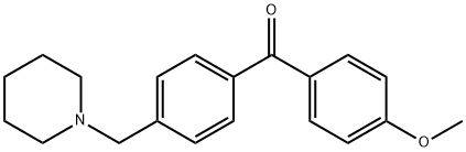 4-METHOXY-4'-PIPERIDINOMETHYL BENZOPHENONE,898771-03-4,结构式